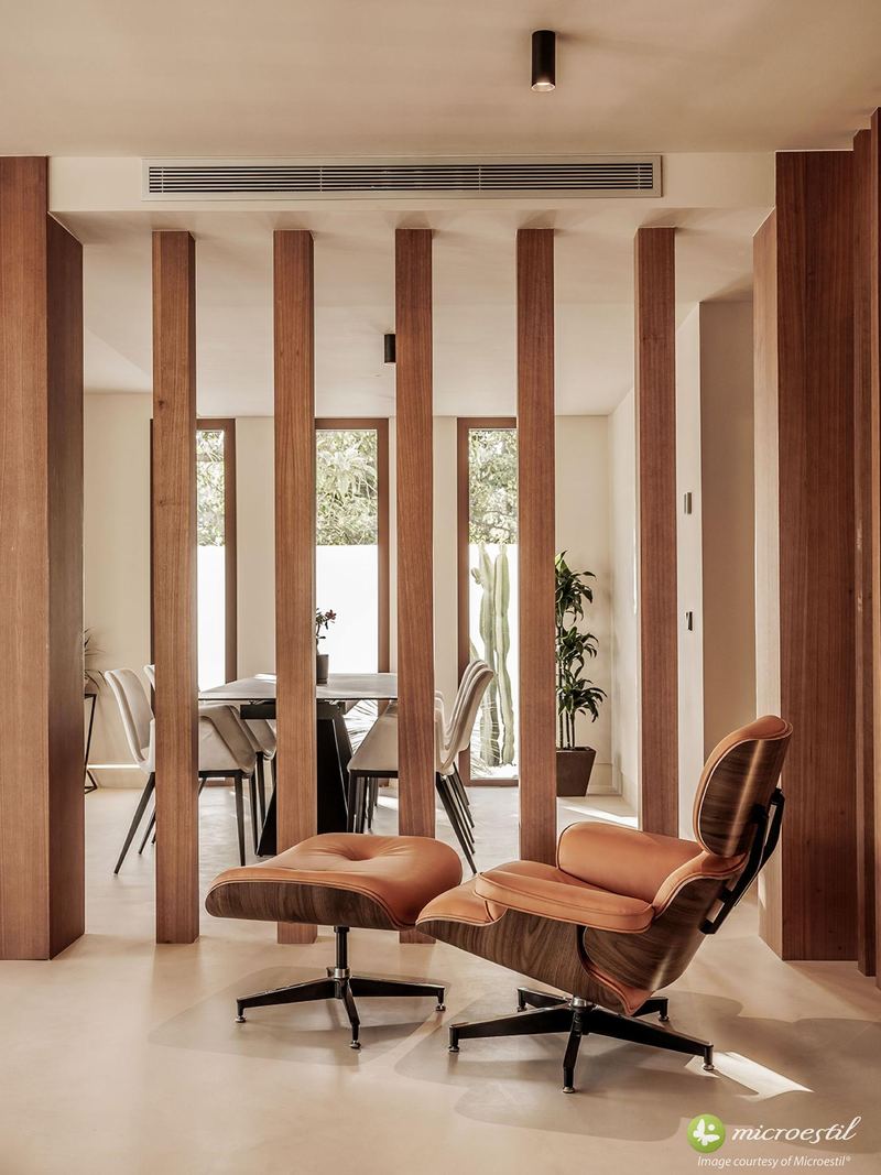 Living space · Real project · Microestil® system — microcement finish