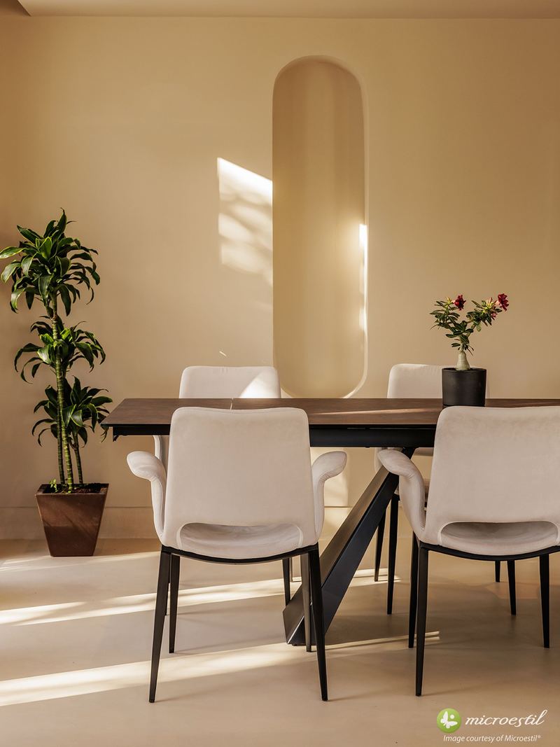 Living space · Real project · Microestil® system — microcement finish