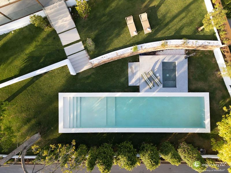 Outdoor & pools · Real project · Microestil® system — microcement finish