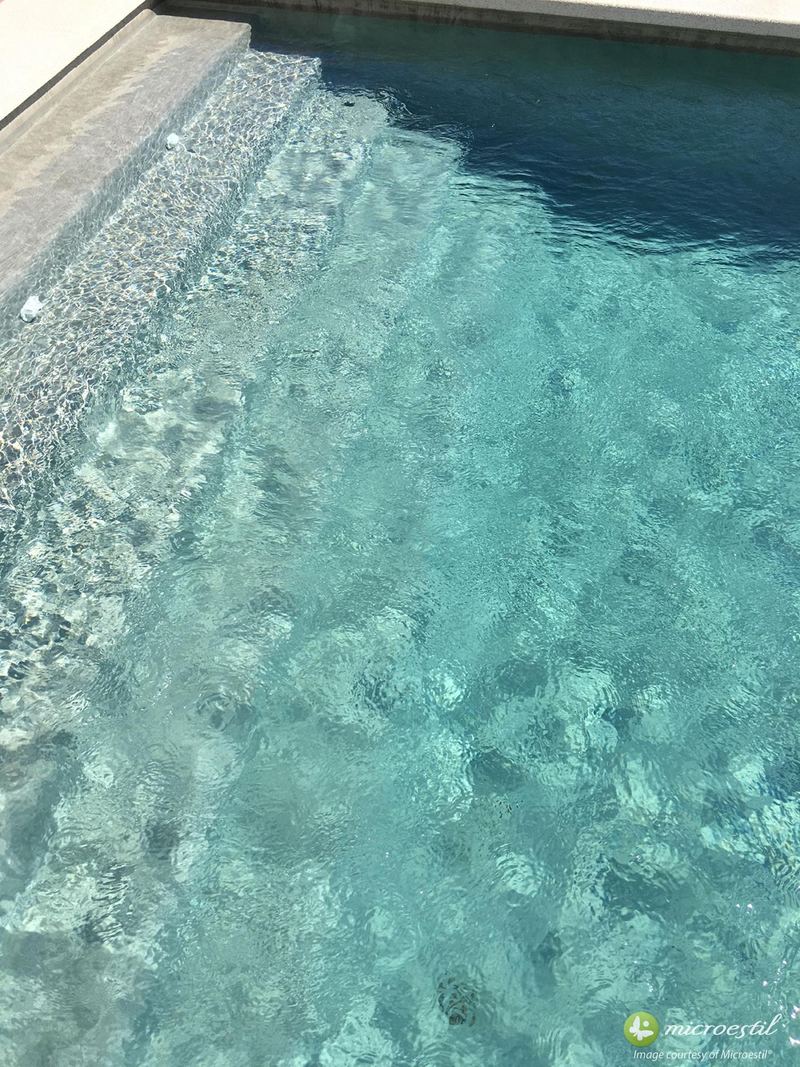 Outdoor & pools · Real project · Microestil® system — microcement finish
