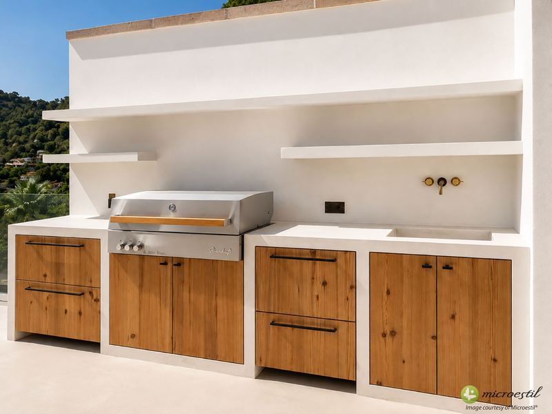 Kitchen · Real project · Microestil® system — microcement finish